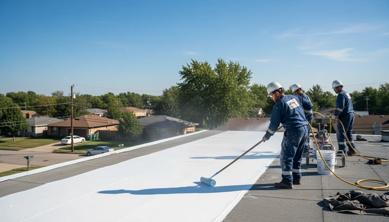 Commercial roof coating in Cheshire, MA near me